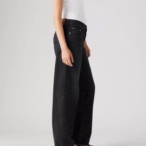 Levi's Baggy Dad Jeans — shrink up / black